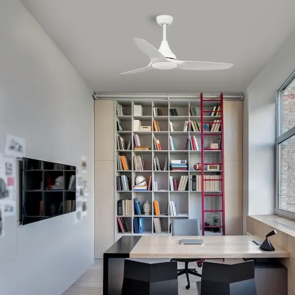 Stropný ventilátor Samoa 12.2 biele s diaľkovým ovládaním