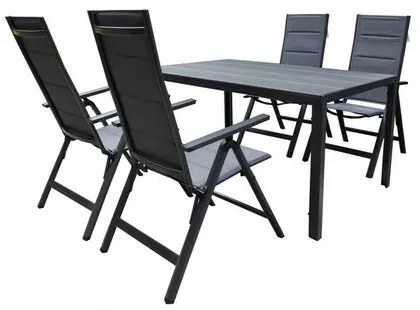 Set záhradného nábytku Haggen, 5 ks, hliník