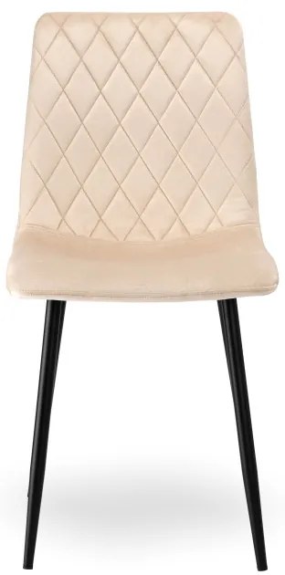 Jedálenská stolička DEXTER zamatová, béžová