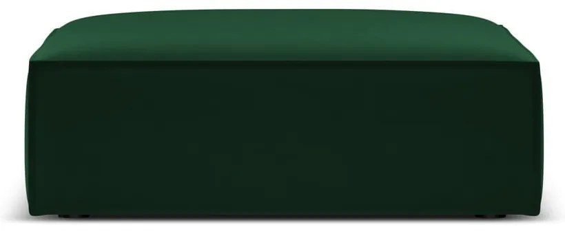 Tmavozelená zamatová podnožka Vanda – Mazzini Sofas