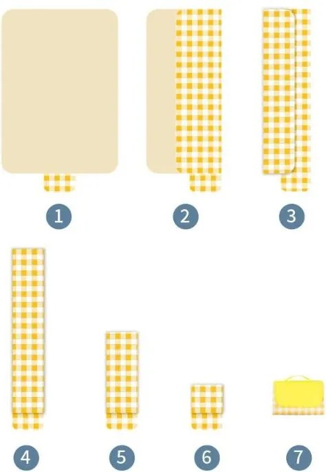 Skladacia plážová podložka na piknik PIKNIX 145x200 cm - viac farieb Farba: Sivá