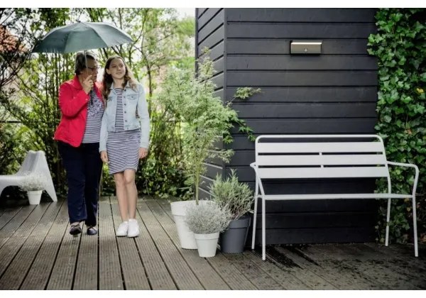 Philips - LED Vonkajšie nástenné svietidlo so senzorom BUSTAN LED/3,8W/230V IP44