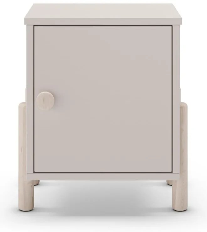 Krémový detský nočný stolík z borovicového dreva Enola – Marckeric