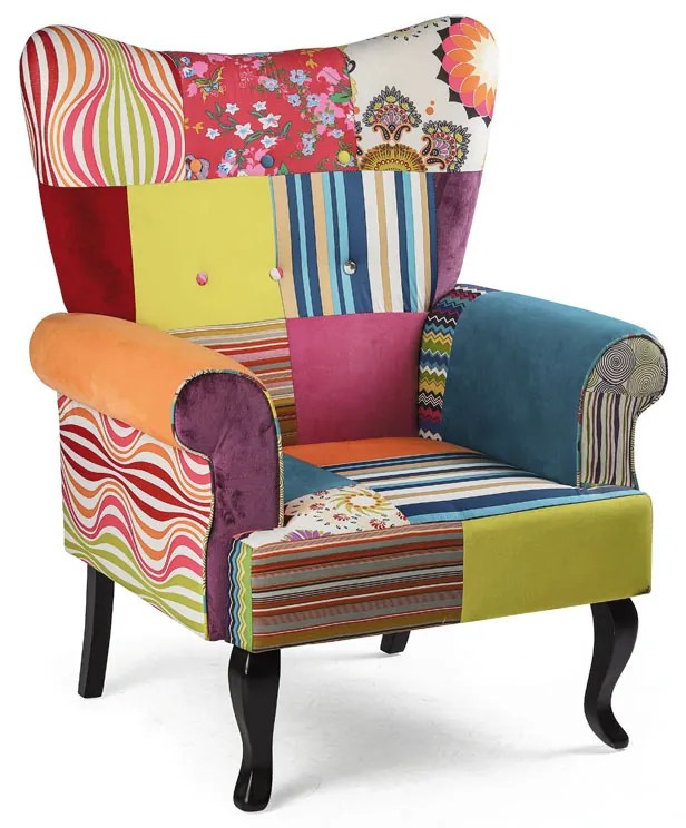 Patchwork kreslo RELAX