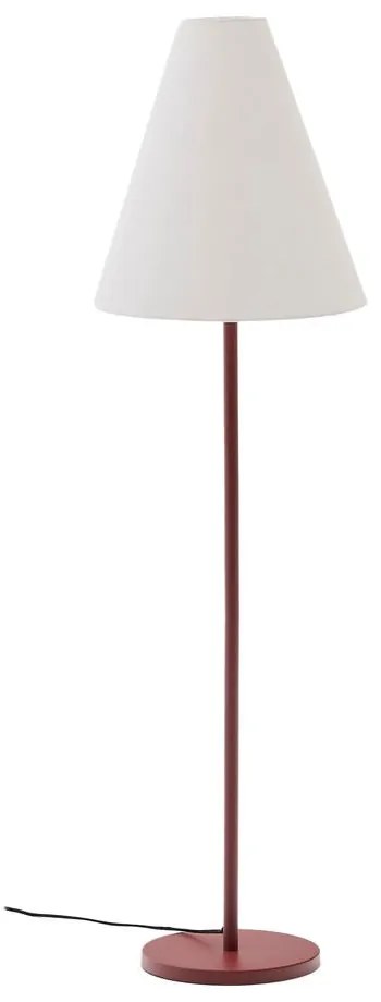 Stojacia lampa v terakotovej farbe s textilným tienidlom (výška 153 cm) Navat – Kave Home