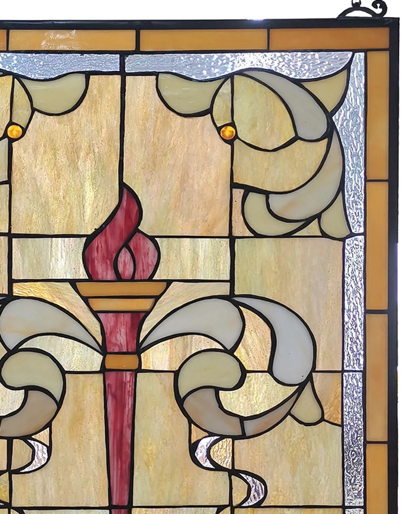 Nástenná dekorácia secesná vitráž