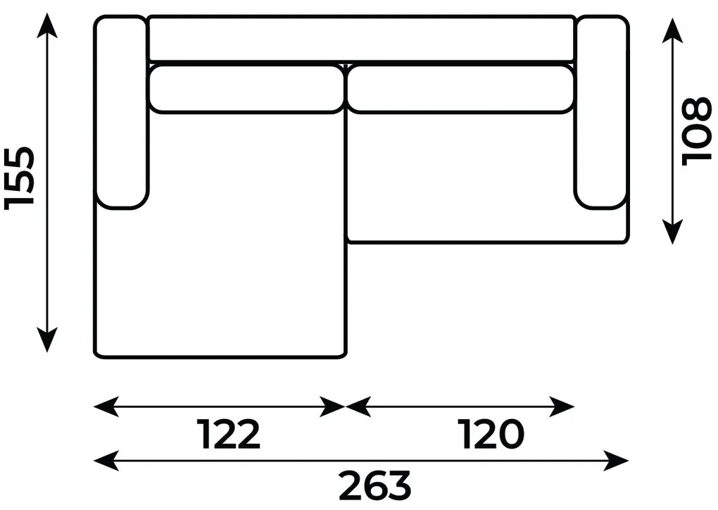 PROXIMA.store - Rohová sedačka plocha spania 138x215 - LATTE TYP ROHU: Pravý, SKUPINA LÁTOK: Skupina 4