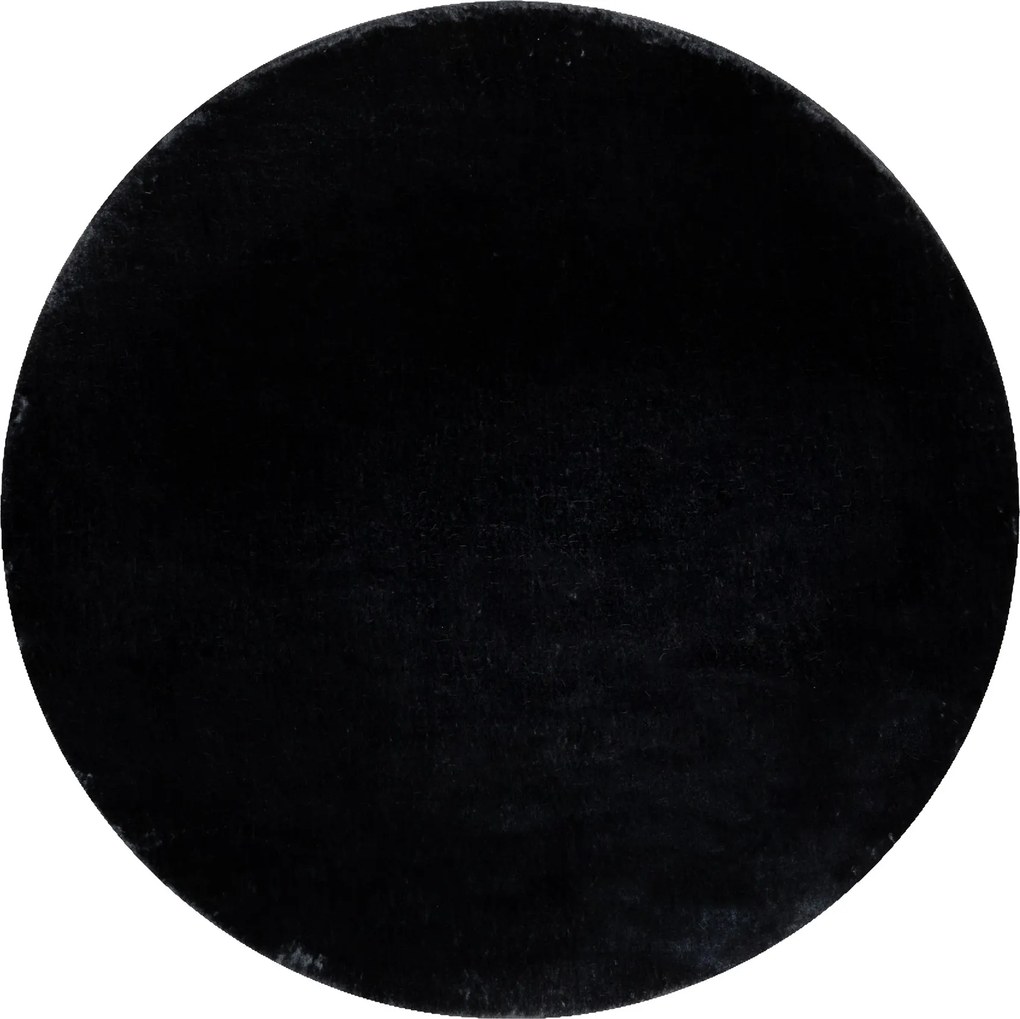 Dywany Łuszczów, Kusový koberec Visco Rabbit Dark grey 5 kruh, 120x120 (priemer) kruh, šedá, detská izba