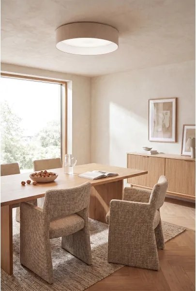 BRILAGI-LED Stmievateľné svietidlo VELVET SM. VARI 24W/230V 3000-6500K pr. 45 cm krémové + diaľkové ovládanie