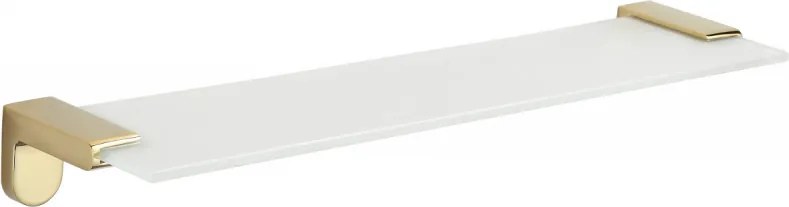 Mexen Lea kúpeľnová sklenená polička, zlatá, 7026037-50