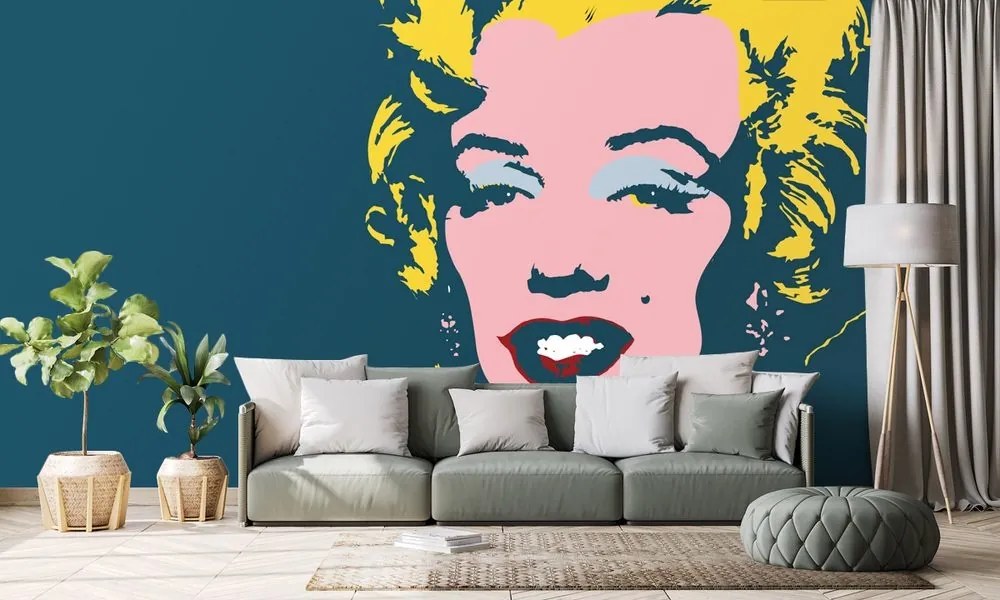 Tapeta Marilyn Monroe v pop art dizajne - 150x100