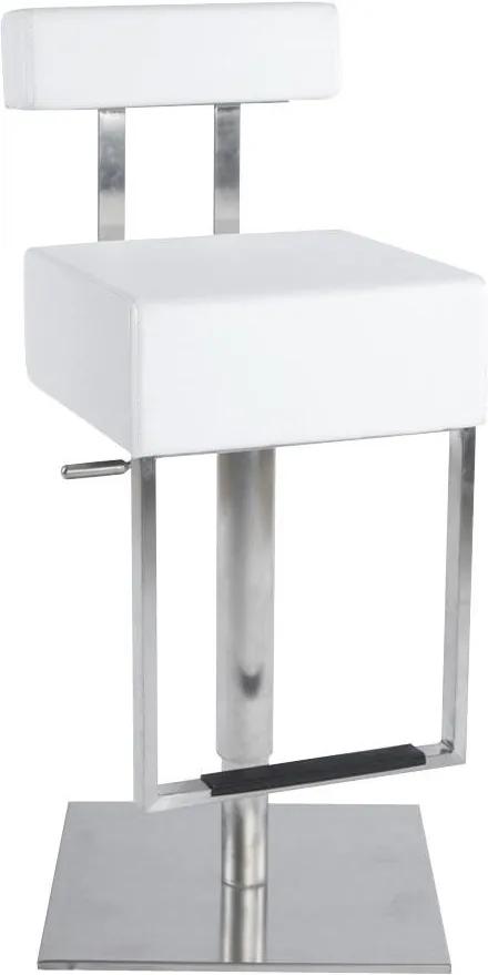 Moderná barová stolička James biela