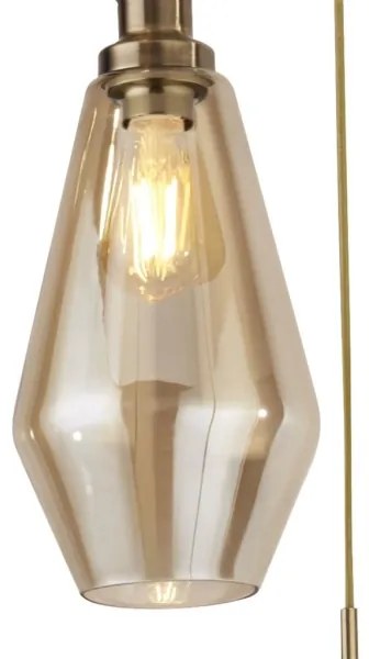 Searchlight 5423-3AB - Luster na lanku MIA 3xE27/60W/230V mosadz