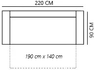 Pohovka Houda (čierna + červená) (s poličkou) . Vlastná spoľahlivá doprava až k Vám domov. 1067038