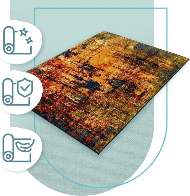 Koberec Agnella Deco Izumi zlatý