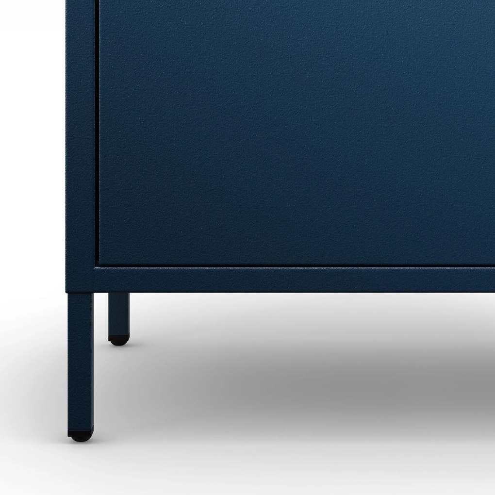 Šatníková skriňa FLAVIO, 800 x 1850 x 450 mm, Modern: tmavomodrá farba