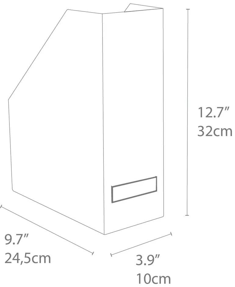 Organizér na dokumenty v zlato-bielej farbe Bigso Box of Sweden Estelle