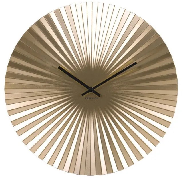 Hodiny v zlatej farbe Karlsson Sensu, ⌀ 40 cm