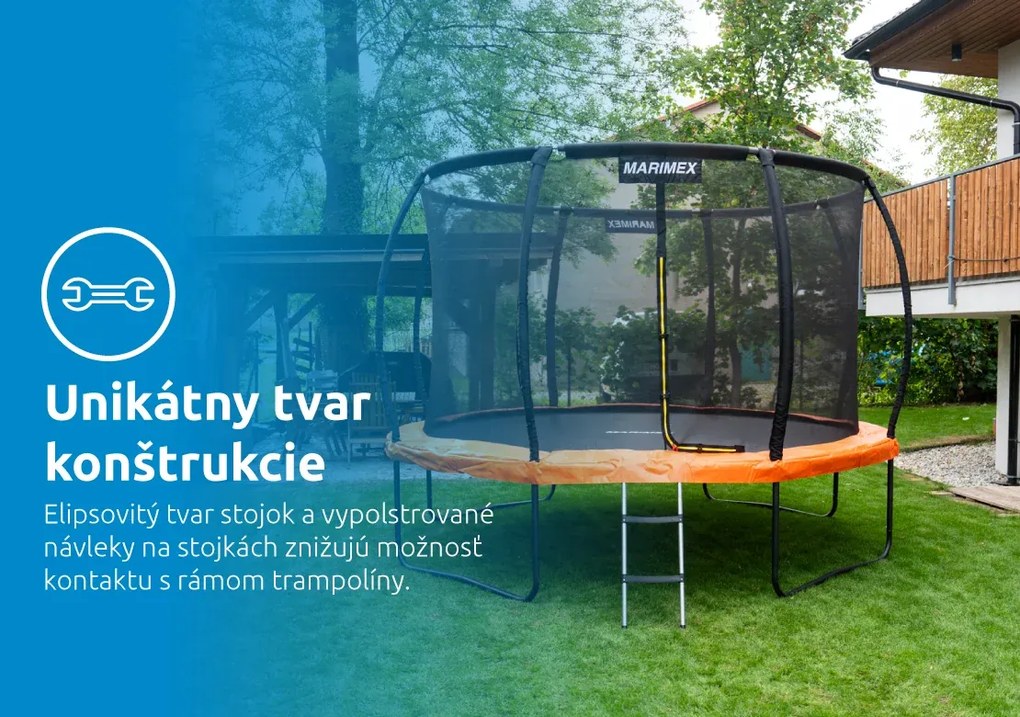 Marimex | Trampolína Marimex Premium 244 cm + vnútorná ochranná sieť + rebrík ZDARMA | 19000103