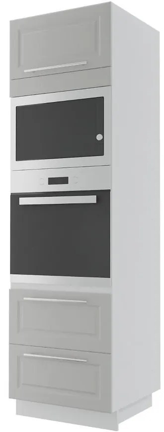 Kuchynská skrinka Emporium D14RU/2E 286 light grey stone/biela