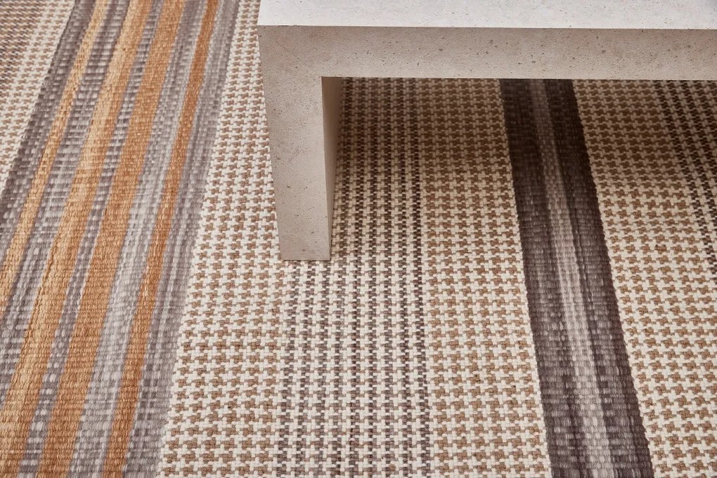 Diamond Carpets India, Ručne viazaný kusový koberec Houndstooth DESP HL89 Beige Mix, 120x170, béžová, hnedá, obývacia izba