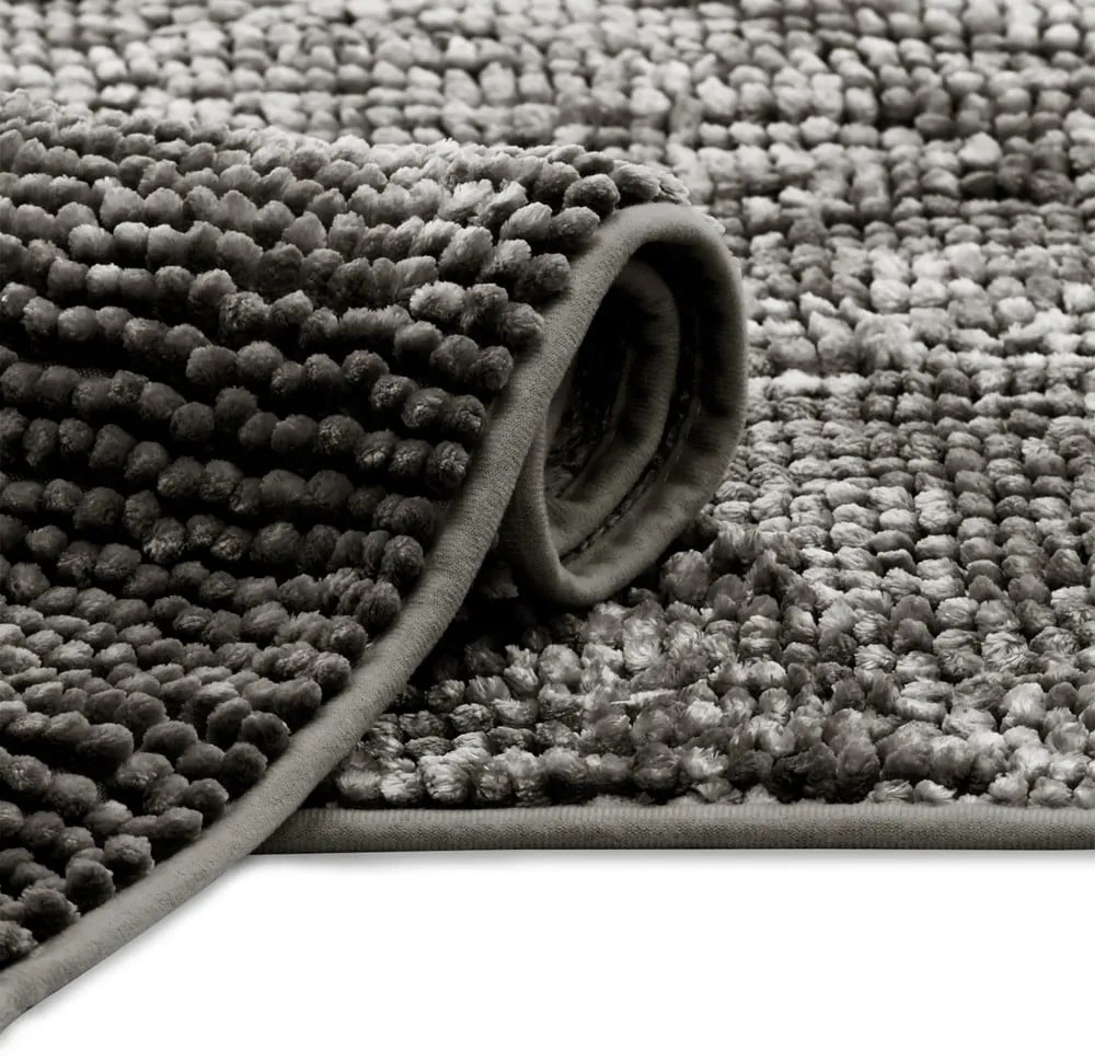 Tmavosivé WC kúpeľňové predložky v súprave 2 ks 80x50 cm Bati – Restilo