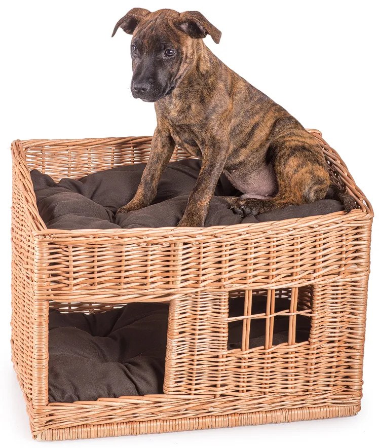 Domček prútený pre domácich miláčikov Akim I.š. 56 x hl. 36 x v. 32/42(cm)