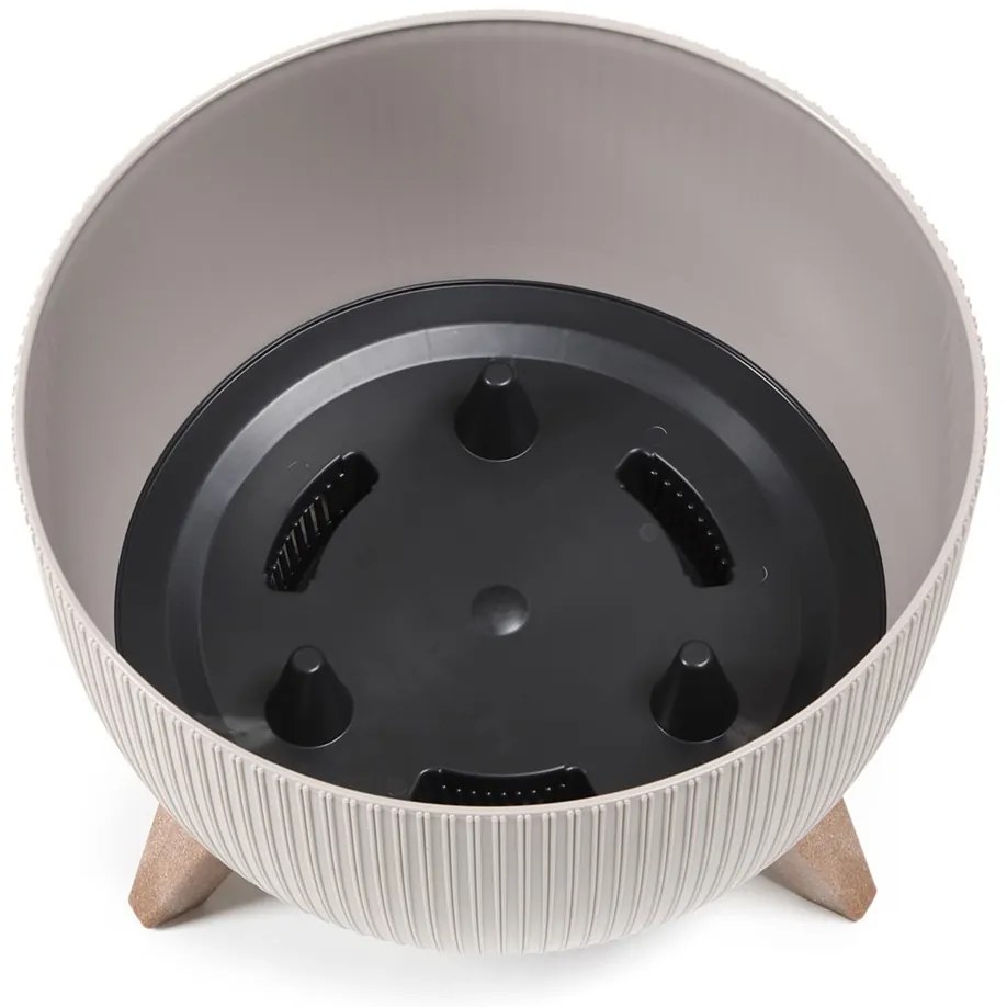 PLASTOVÝ KVETINÁČ ROSA LINEA ECO 15X24 CM ZELENÁ