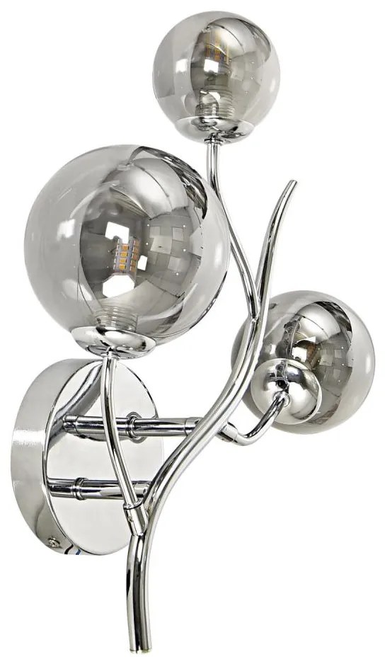 Brilagi - LED Nástenné svietidlo MISTEL 3xG9/3W/230V lesklý chróm/dymová BG1780
