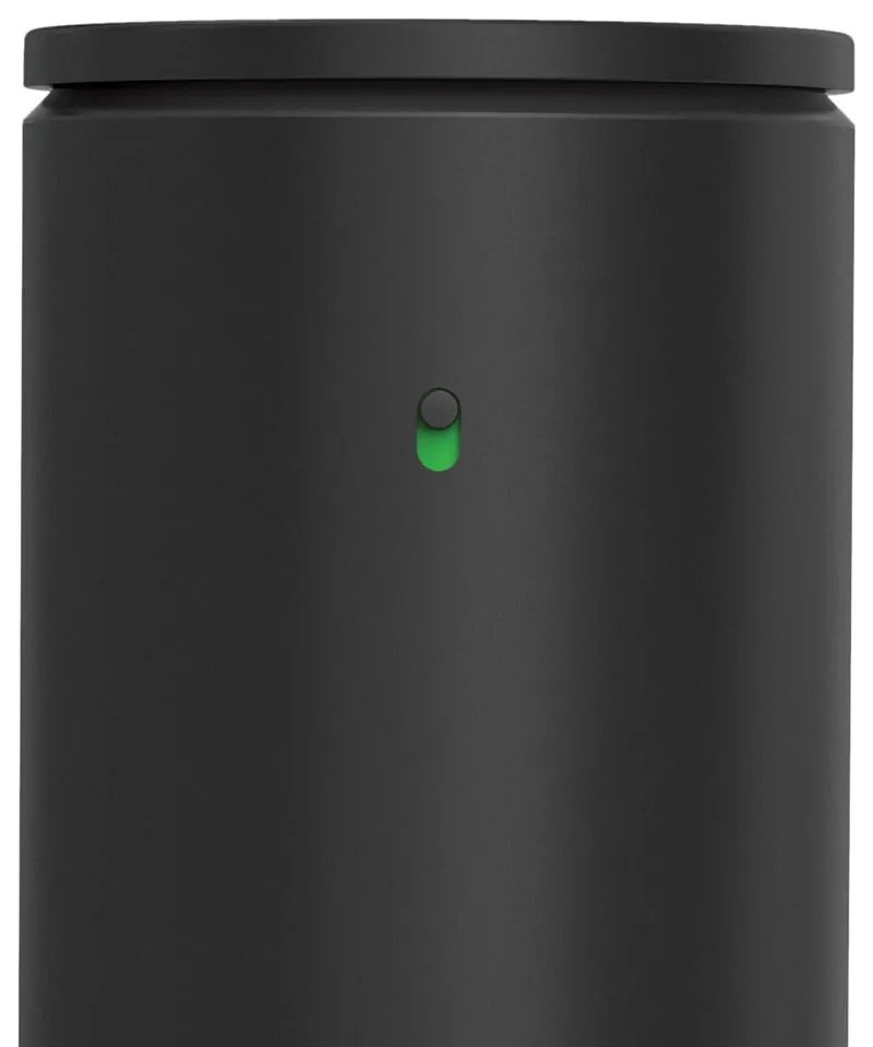 Matne čierny bezdotykový oceľový dávkovač mydla 414 ml – simplehuman