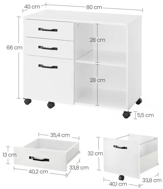 Mobilná skrinka OFC041W46
