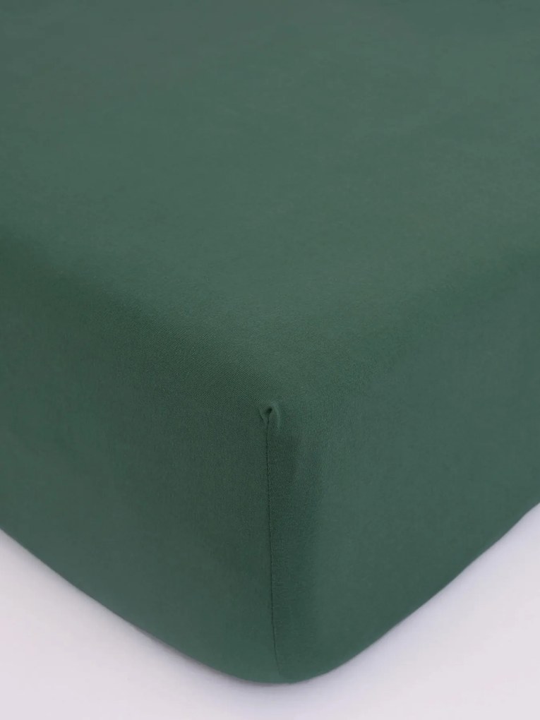 Jersey plachta Classic 160 x 200 cm - tmavo zelená