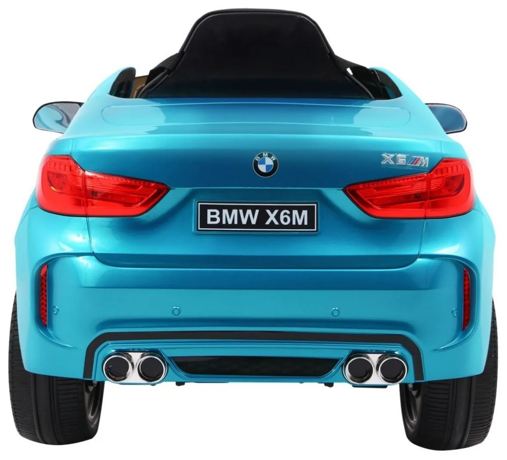 RAMIZ ELEKTRICKÉ AUTÍČKO BMW X6  - LAKOVANÉ - MODRÉ - MOTOR 2X45- BATÉRIA 2 x 6V/7Ah - 2023