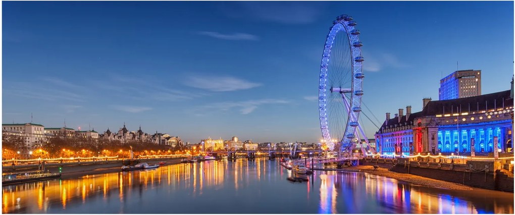 Obraz London Eye (120x50 cm)