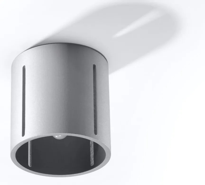 Stropné svietidlo Inez, 1x sivé kovové tienidlo