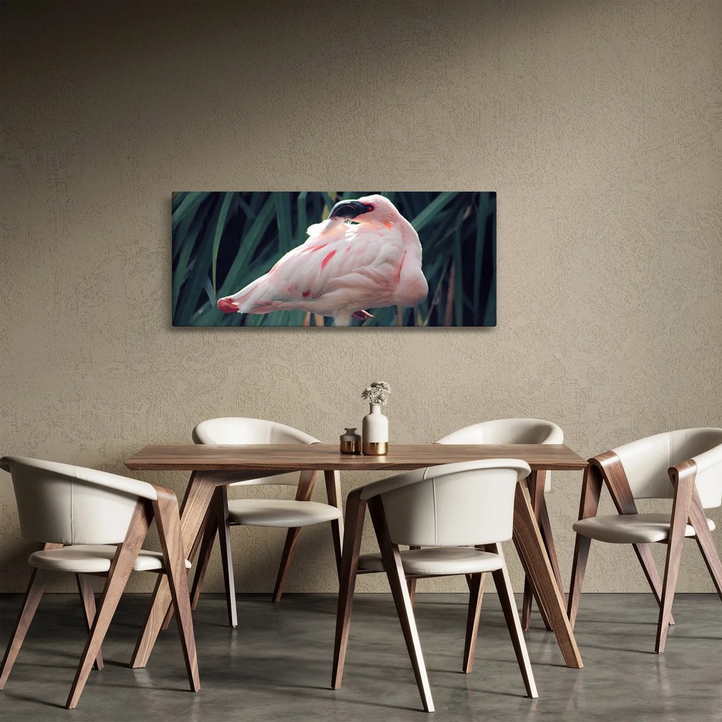 Obraz - Plameniak (120x50 cm)