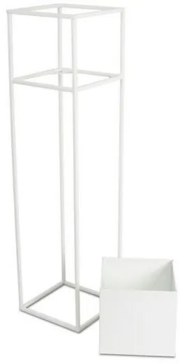 Stojan na kvety 90x24 cm biela