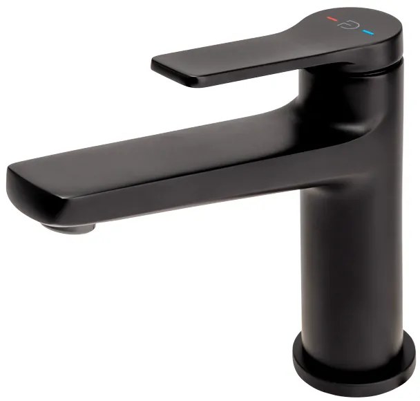 F-Design Seppia, umývadlová batéria + odtoková zátka ClickClack, čierna matná, FD1-SPA-2-22