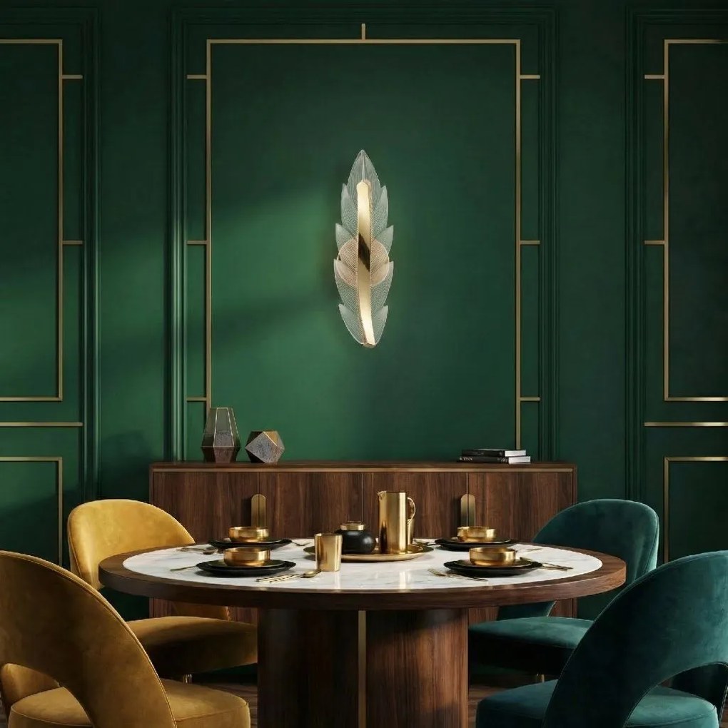 Toolight Rea, NÁSTENNÉ LED SVIETIDLO G182-W GOLD, OSW-07814