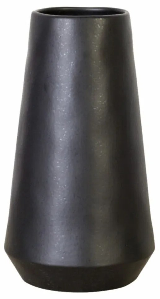Čierna váza Vulcano Le Jardin, 30 cm, COSTA NOVA