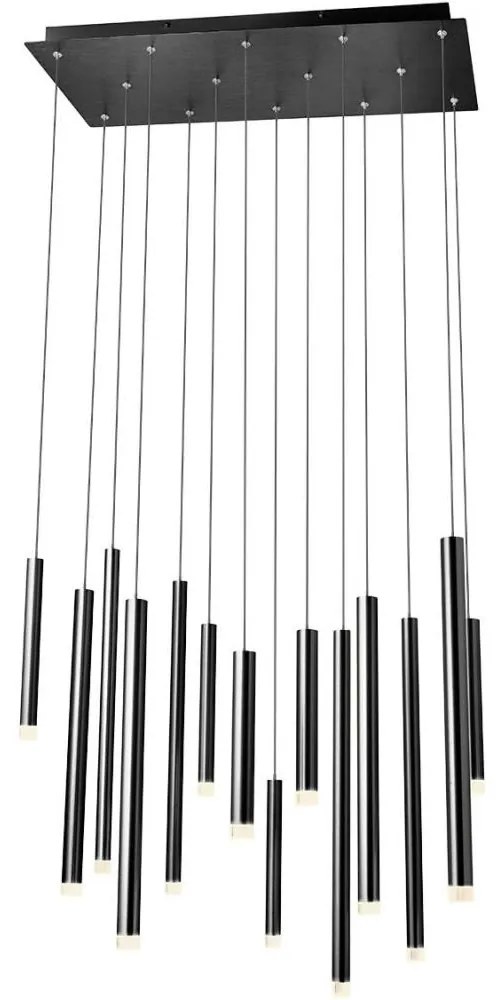 Redo 01-2056 - LED Luster na lanku MADISON 14xLED/4W/230V čierna