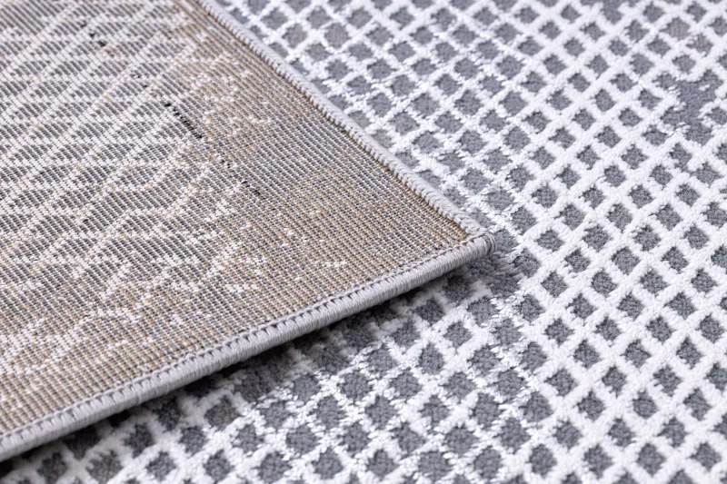 Dywany Łuszczów, Kusový koberec Core A004 Frame blue/grey, 120x170, modrá, chodba / predsieň