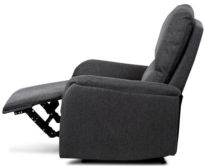 BONTEC Polohovacie kreslo, sivá, látka, TV-5060 GREY2 Farba: Šedá