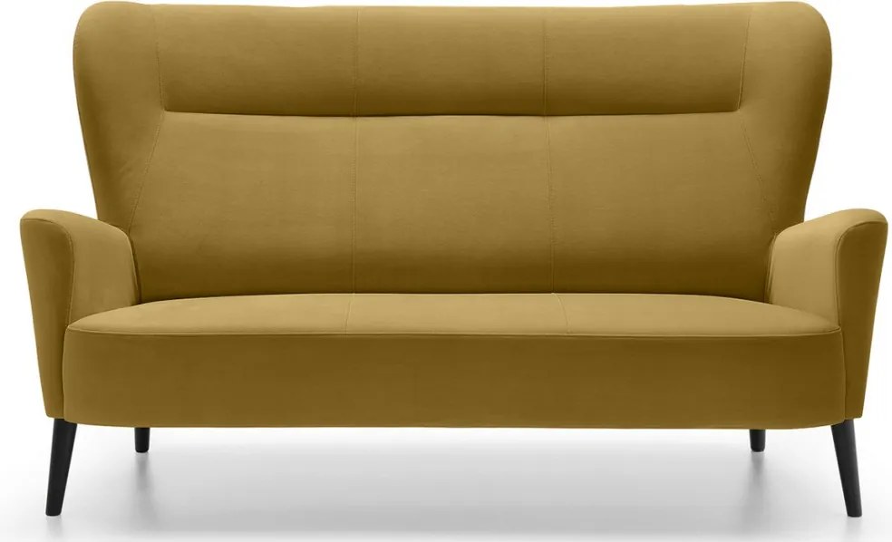 Trojmiestna pohovka Next, žltá látka