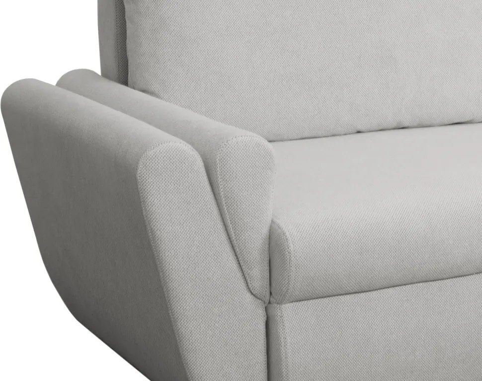 Rohová sedačka Helvetius, svetlo šedá látka