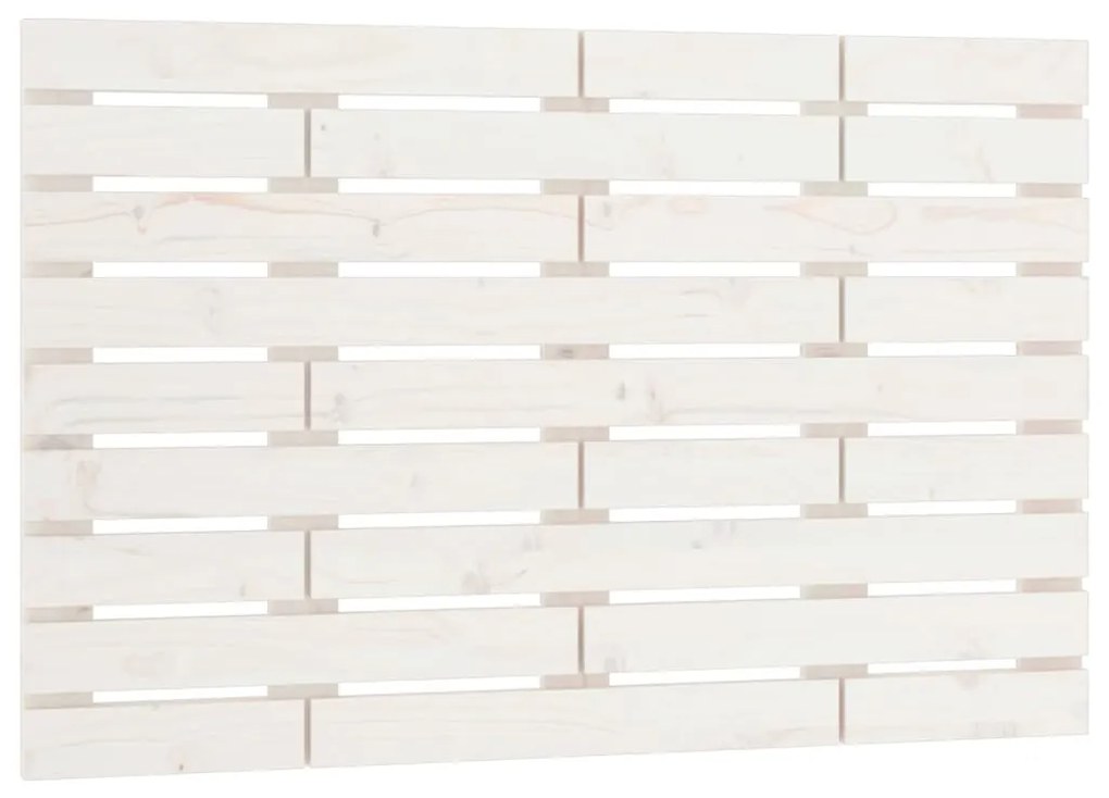 vidaXL Nástenné čelo postele biele 96x3x63 cm masívna borovica