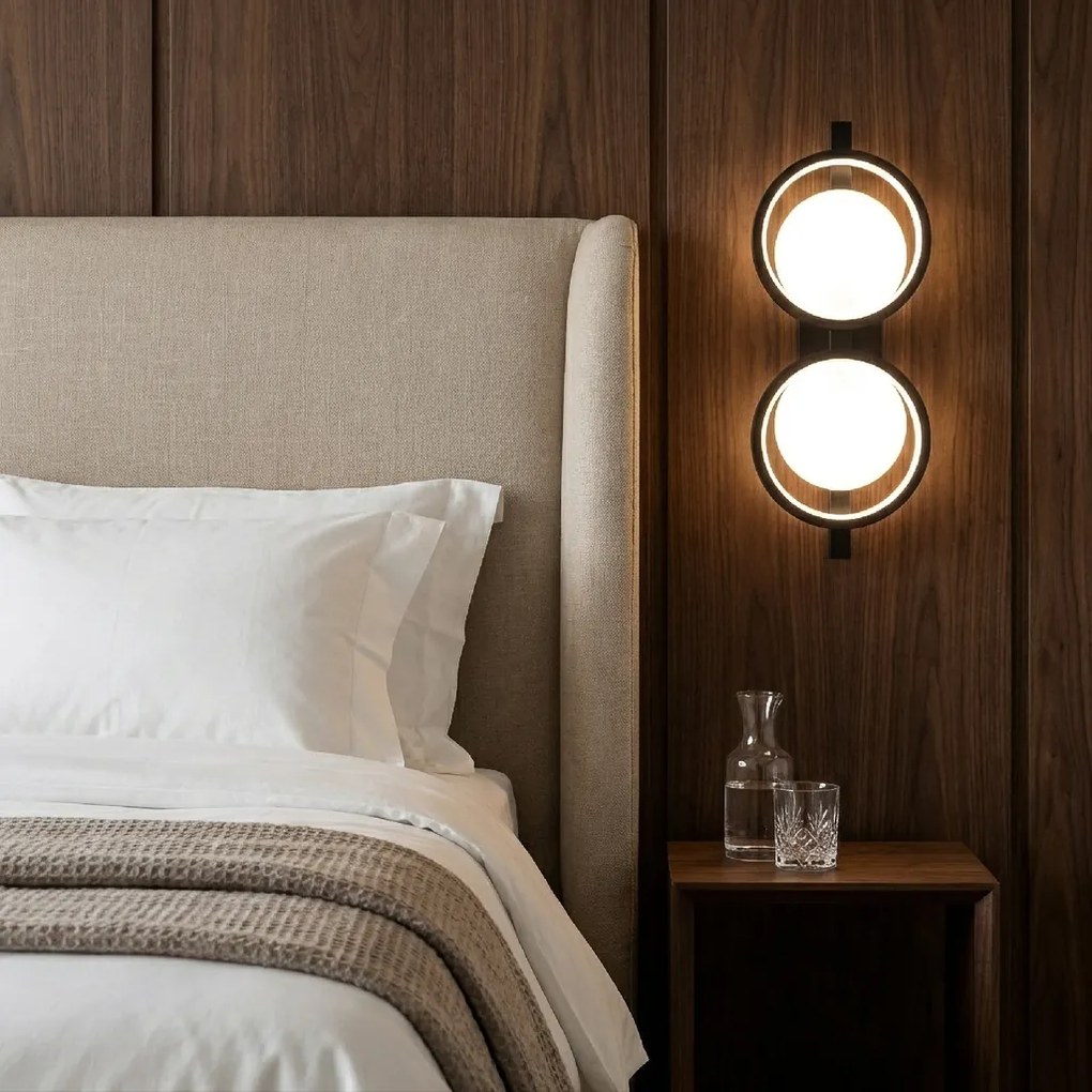 Toolight Toolight, LED nástenné svietidlo, 13W, 4000K, 1500lm, APP1917-W, čierna, OSW-66062
