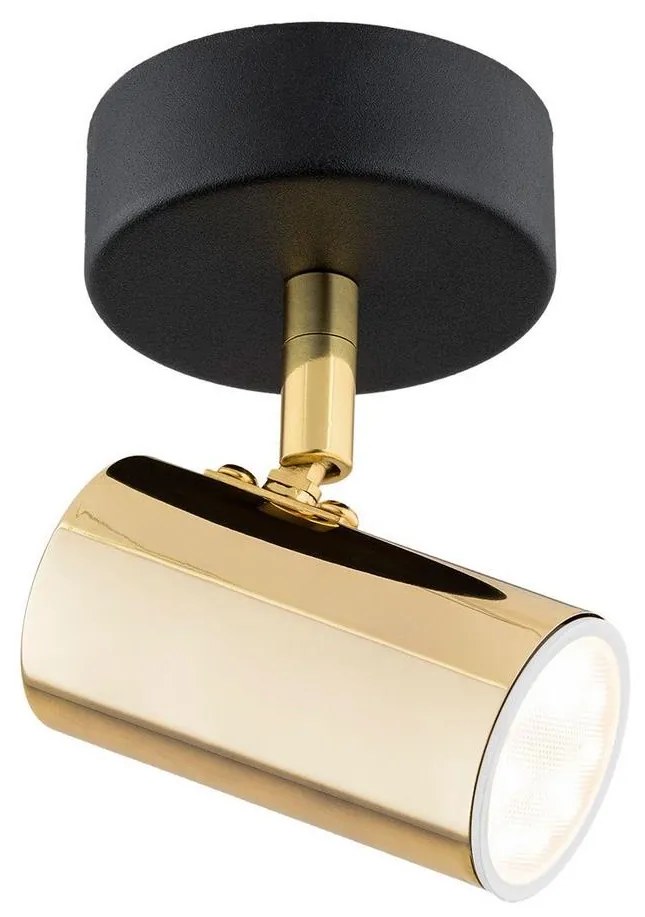 Argon 4208 - Stropné bodové svietidlo LAGOS 1xGU10/5W/230V mosadz/čierna