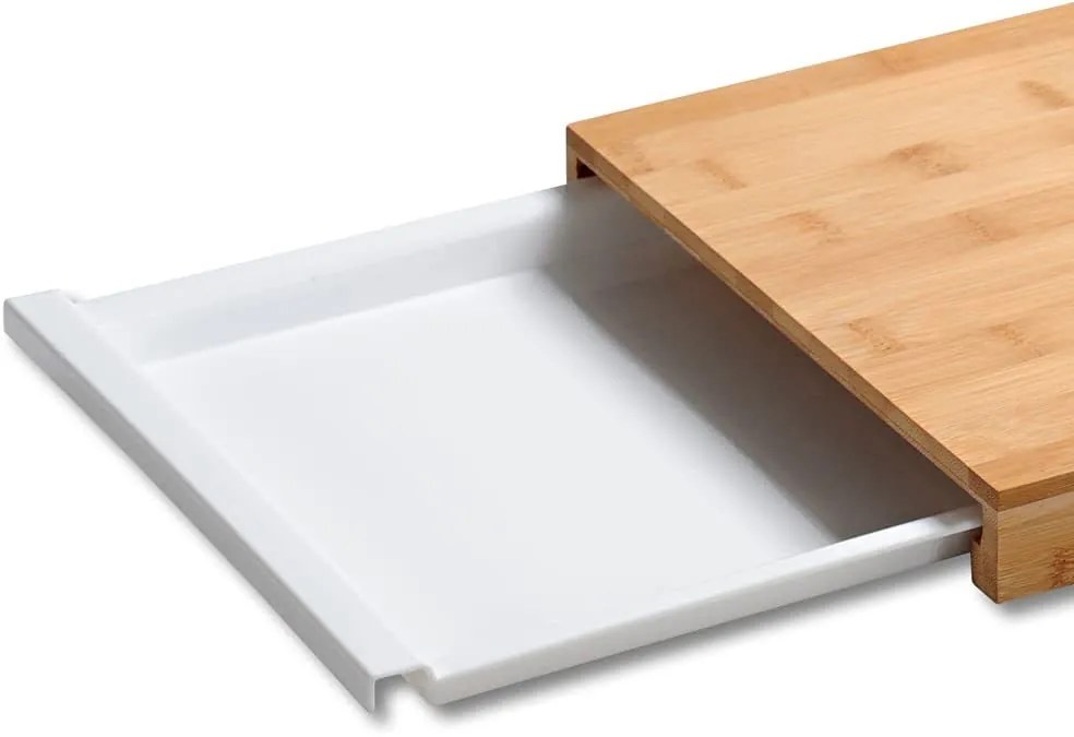 Kesper Krájacia doska, doska na krájanie, bambusová, s bielou miskou CUTT1