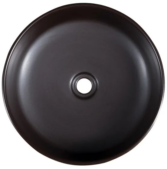 Sapho - Umývadlo na dosku PRIORI, priemer 41 cm, hnedé/modré